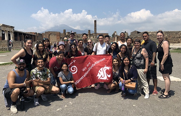 WSU Students at Pompeii